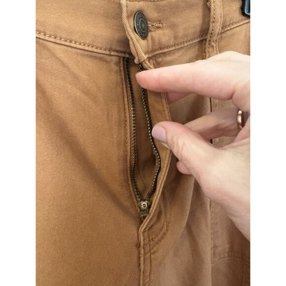 Arizona Jeans Co Women’s Juniors Cargo Pants Brown Argan Oil Sz 11 Drawstrings - Picture 10 of 16
